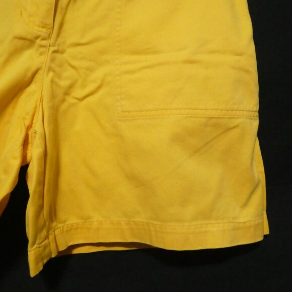 JONES NEW YORK SPORT | size 10 | Yellow Casual Shorts | 100% Cotton - Picture 8 of 16